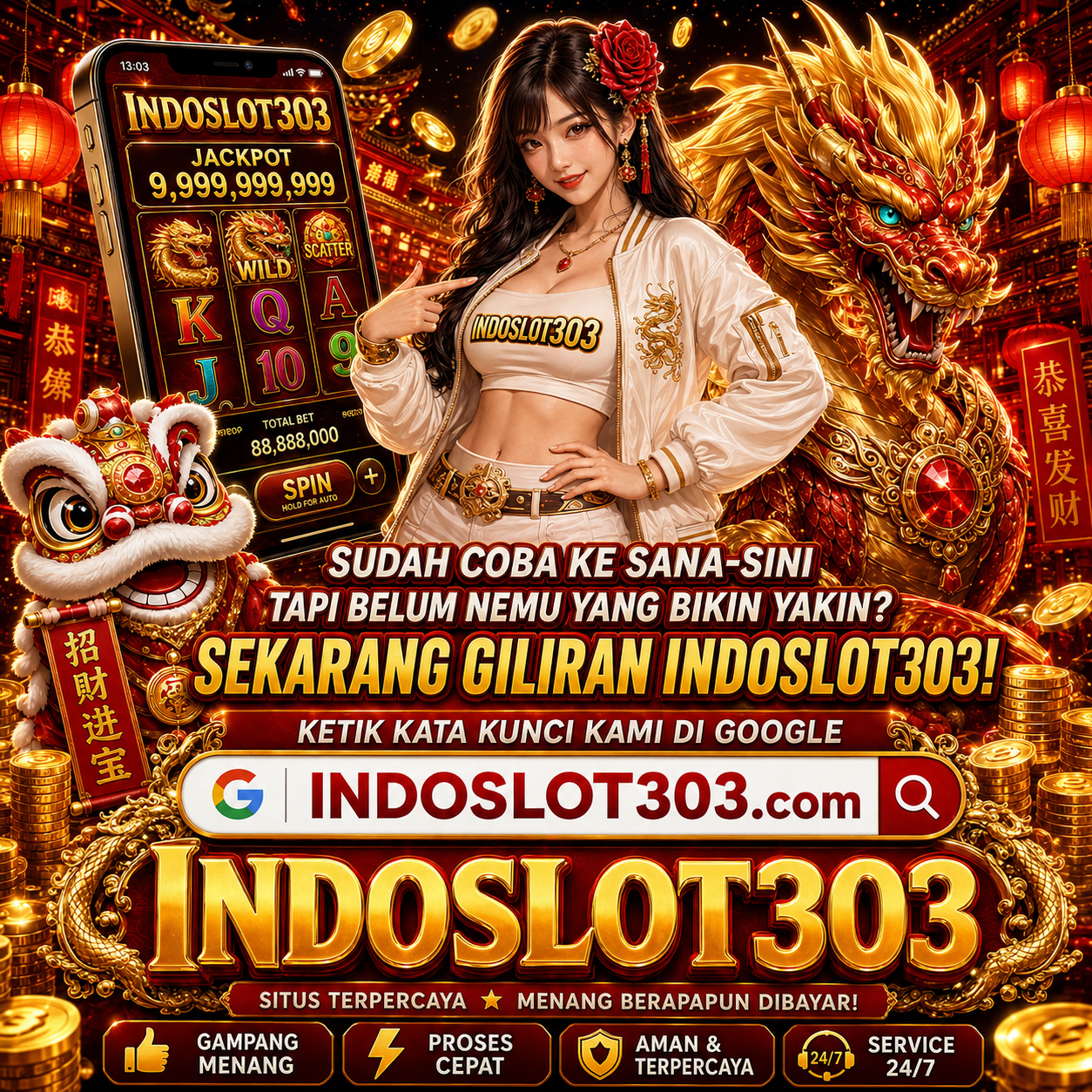 INDOSLOT303 : Situs Banyak Hadiah untuk Temani Momen Penuh Hoki